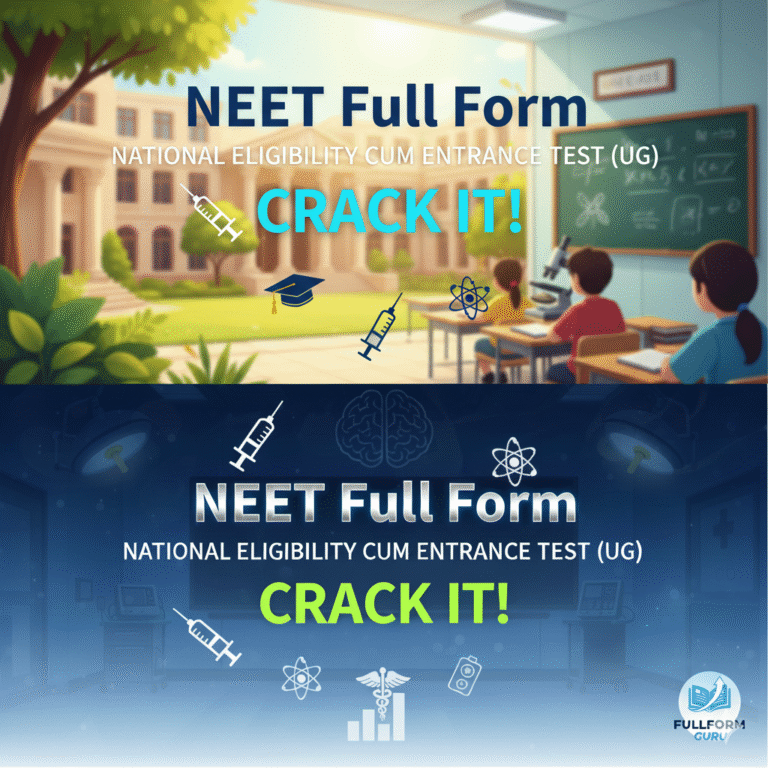 NEET Full Form: Exam, Eligibility, Syllabus, and Career Opportunities